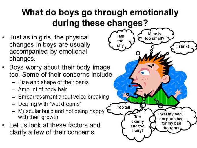 What kind of emotions do boys go through during puberty?