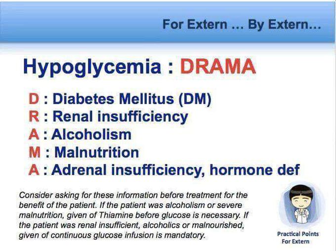The cause of hypoglycemia