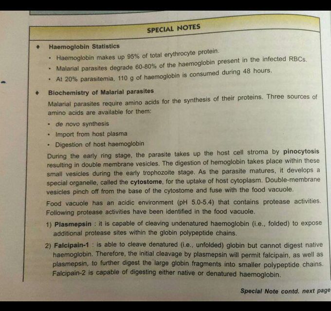 Biochemistry Of Malaria