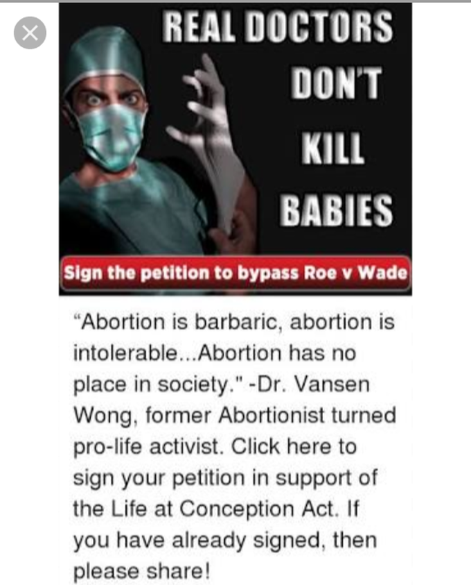 Abortion should be banned ❌