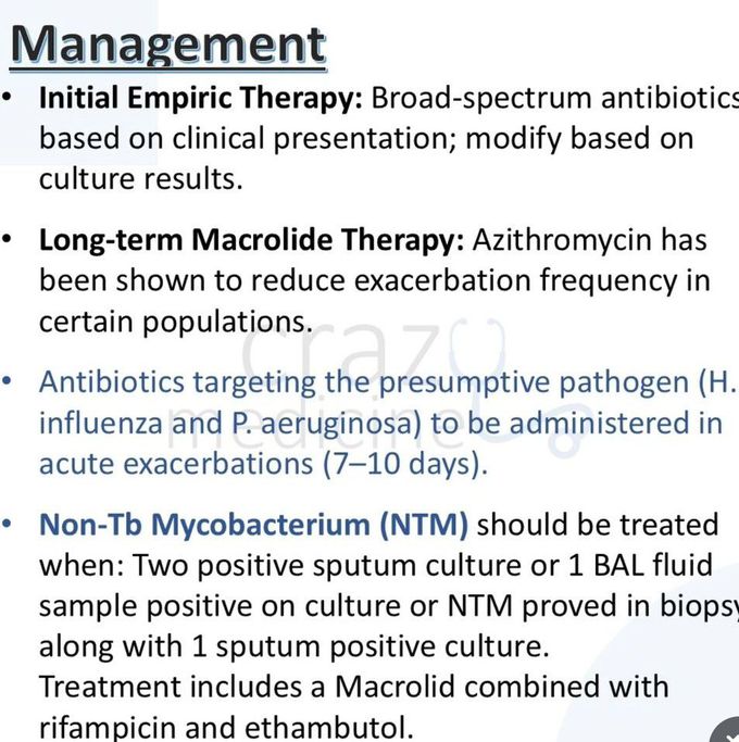 Bronchiectasis IX