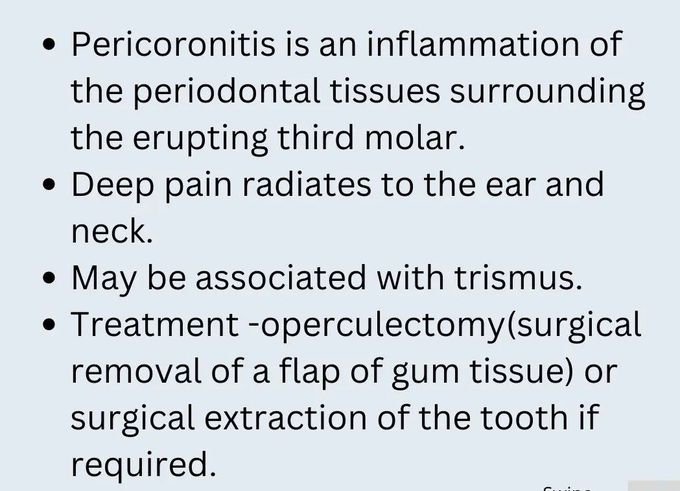 Periocoronitis