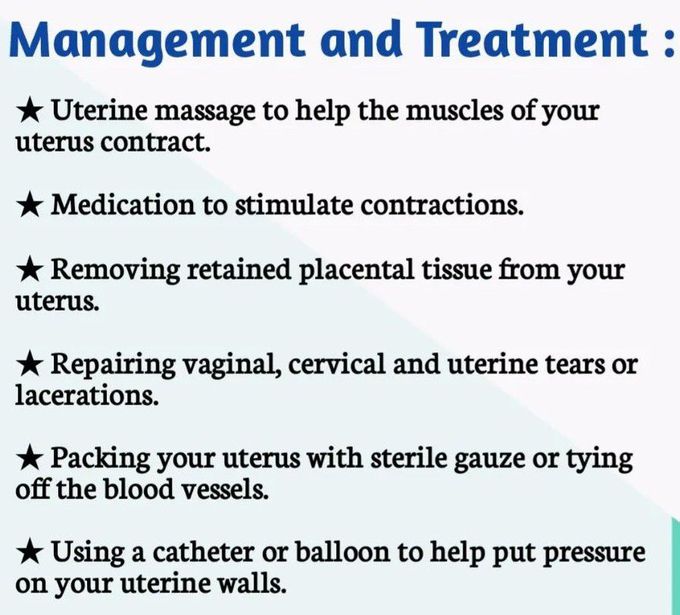 Postpartum Hemorrhage - Management