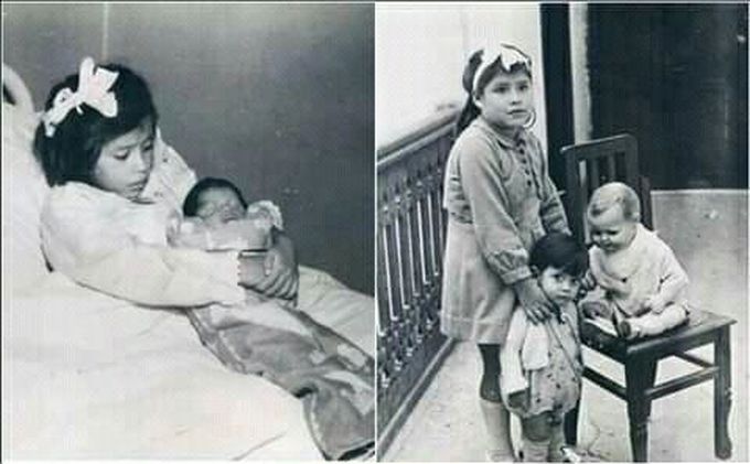 Youngest mom in history. 

Lina Medina was just 5 years and 7 months, when she gave birth to her 2.7kg son