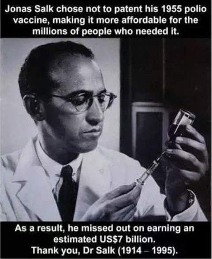 Respect 🙇, Jonas Salk
