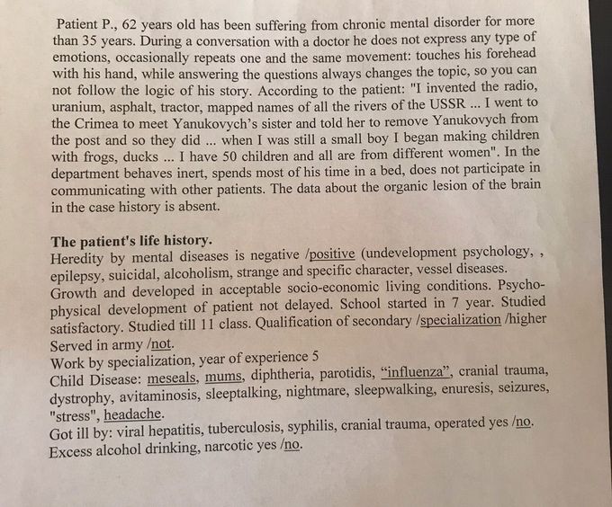 Diagnosis