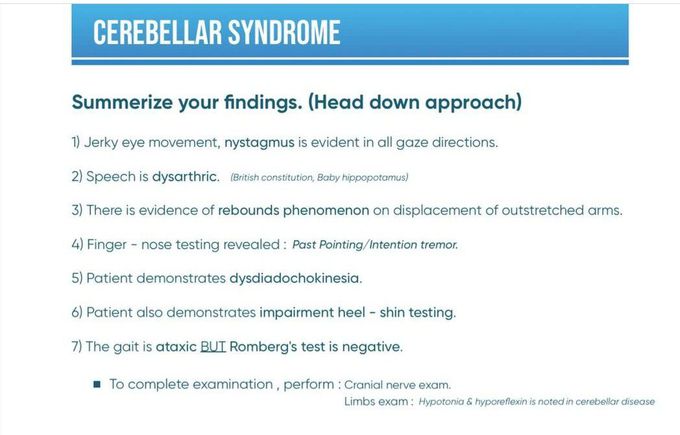 Cerebellar Syndrome