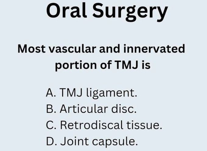 TMJ Vascularity and Innervation