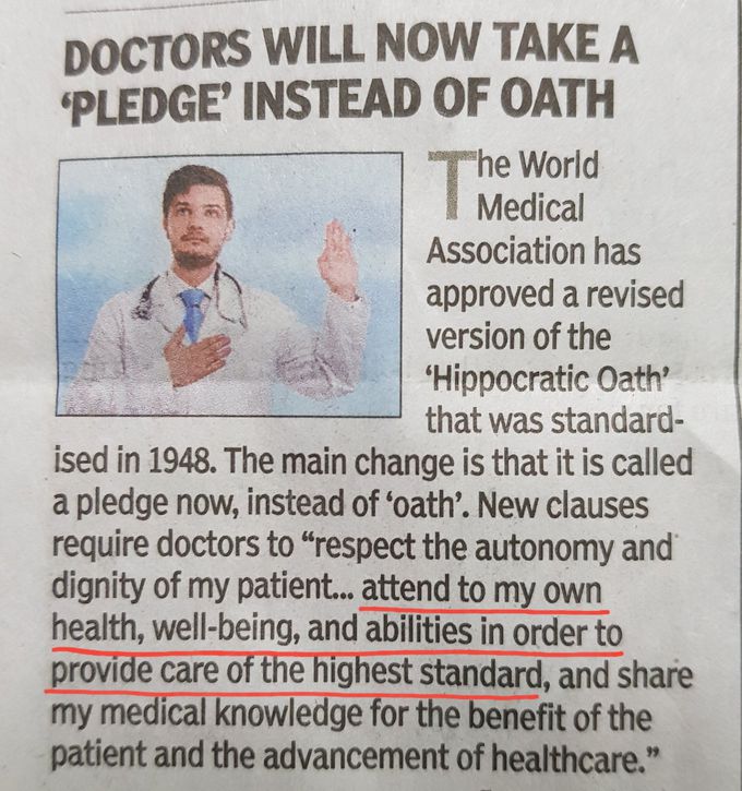 DOCS TAKE THIS NEW PLEDGE...