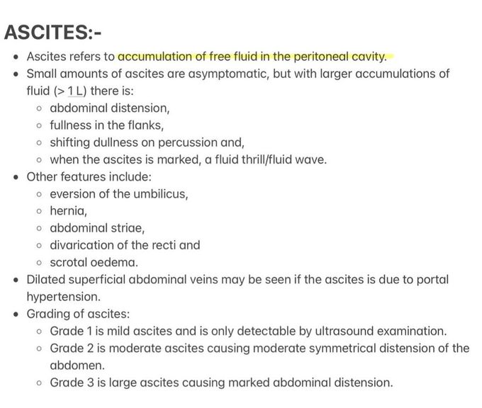 Ascites I