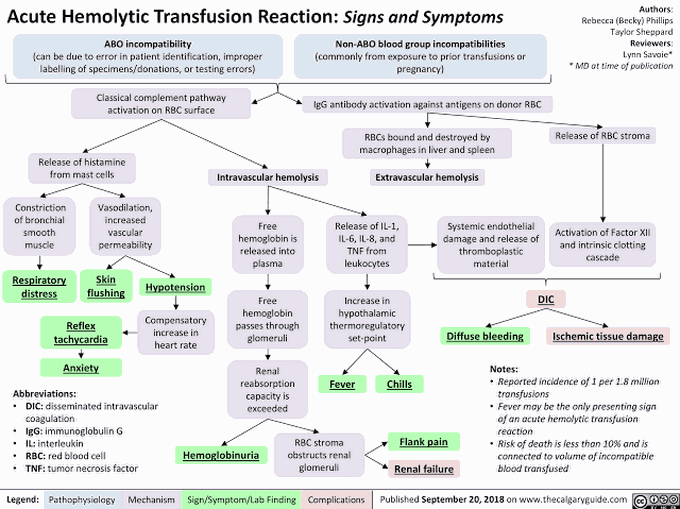 Acute hemolytic Transfusion Reaction
