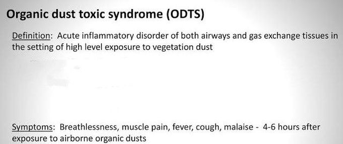 These are the symptoms of ODTS