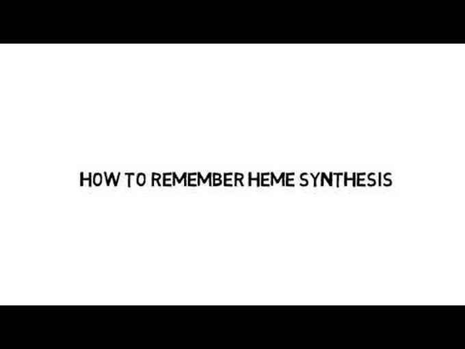 Mnemonics for heme synthesis