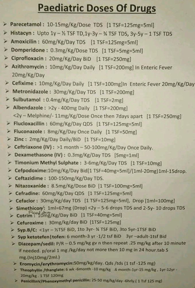 Drug doses