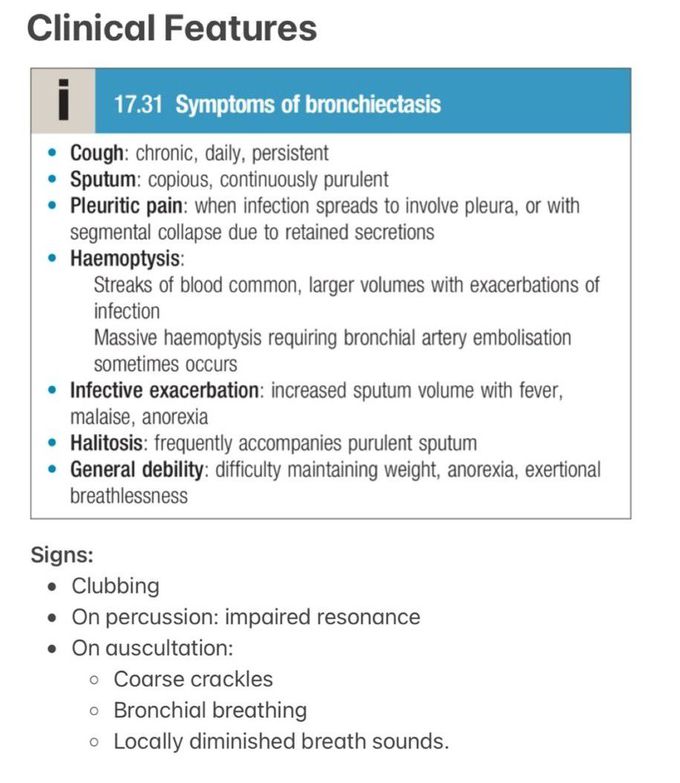 Bronchiectasis IV