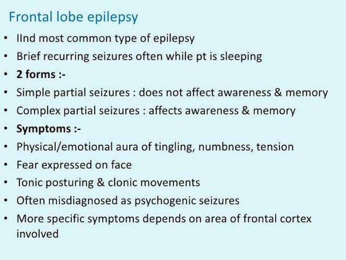 Frontal Lobe Epilepsy