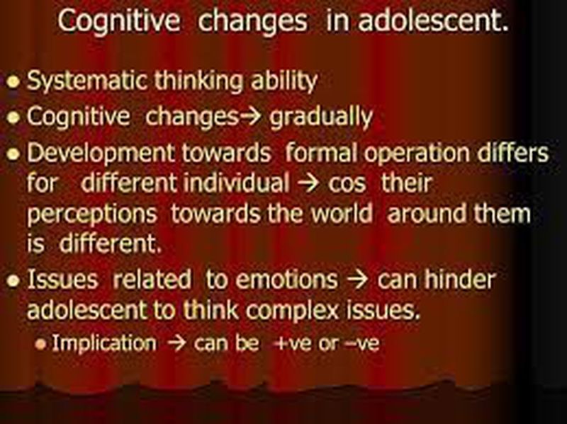 cognitive changes of adolescence MEDizzy