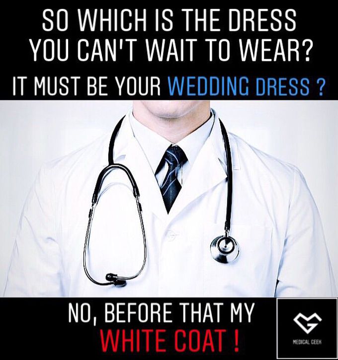 Nobody looks ugly with WHITE COAT on their body and stethoscope around neck. ♥️