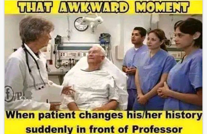 That's awkward moment in medical student life - MEDizzy