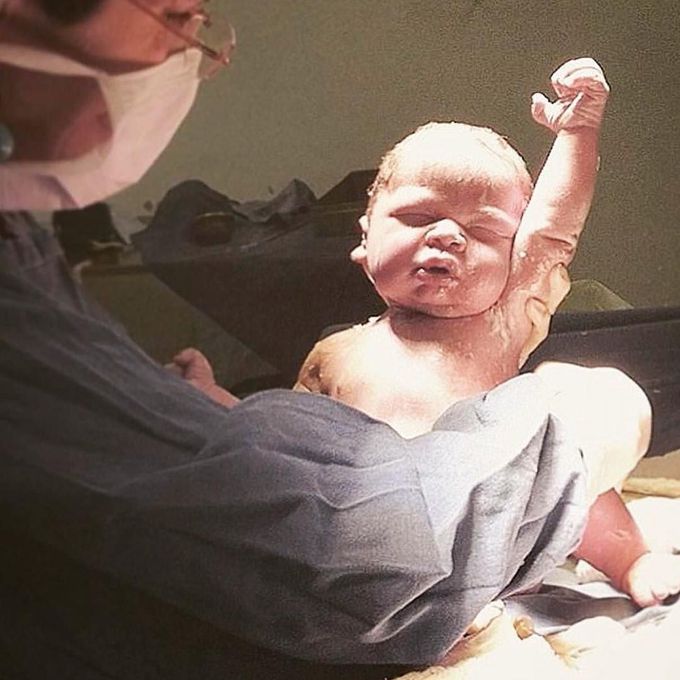 Born to win a amazing pose by newborn...