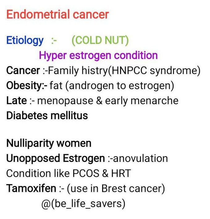 Endometrial cancer cause