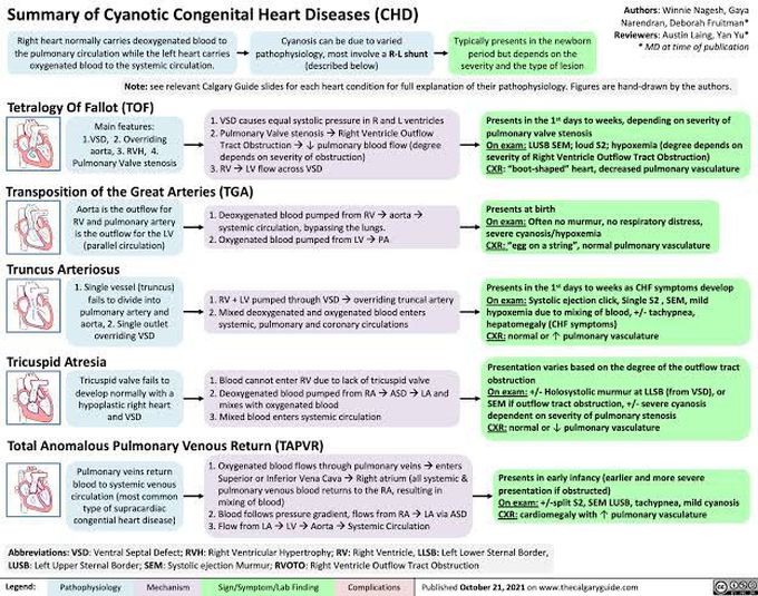 Cyanotic Congenital Heart Disease