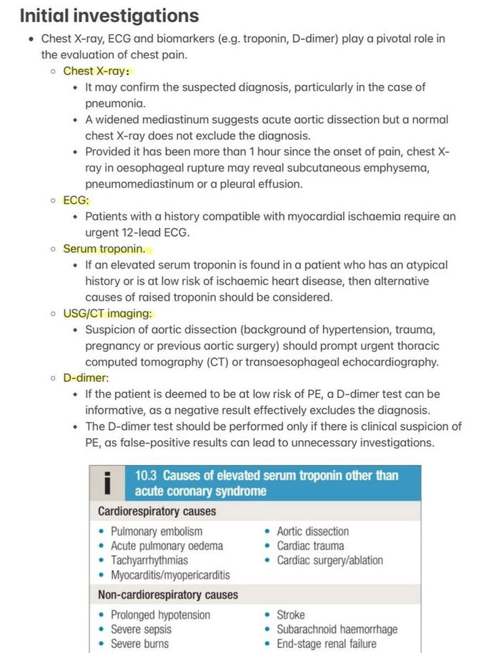 Acute Chest Pain VII