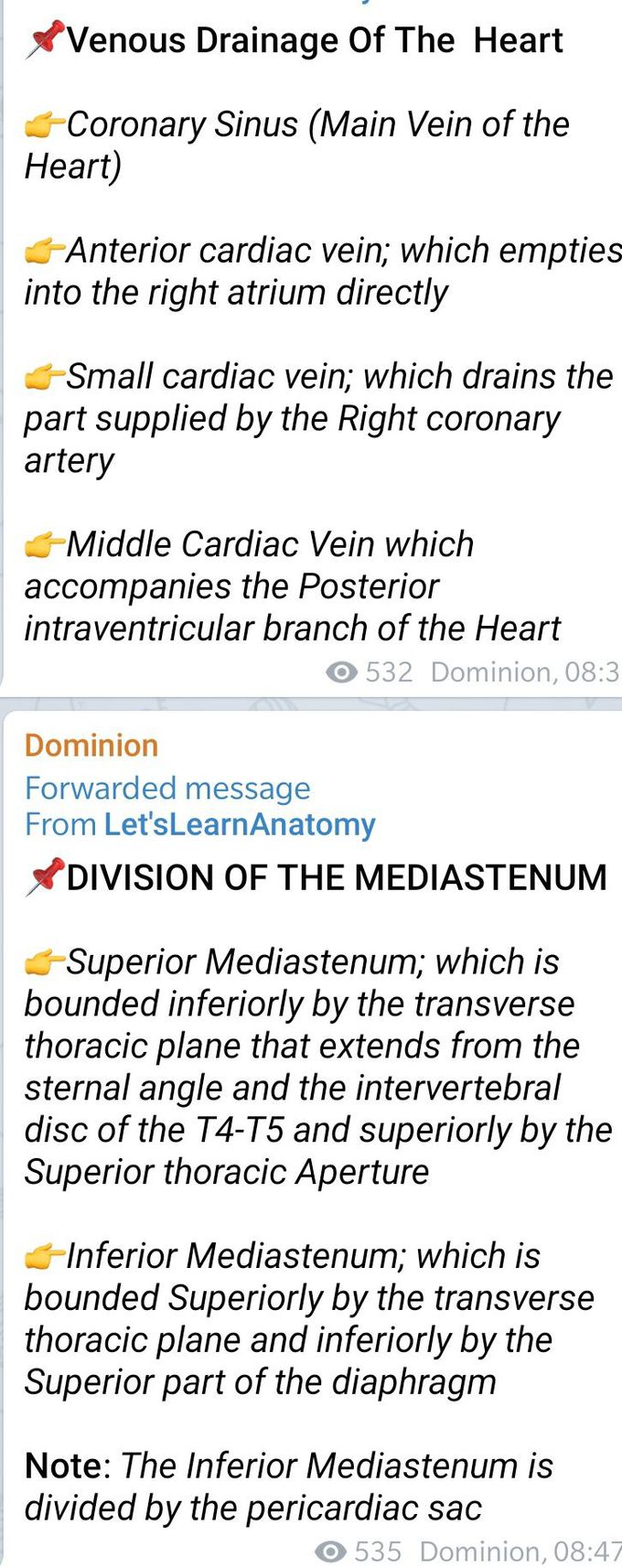 Learning anatomy of heart