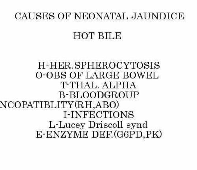 Neonato jaundice causes