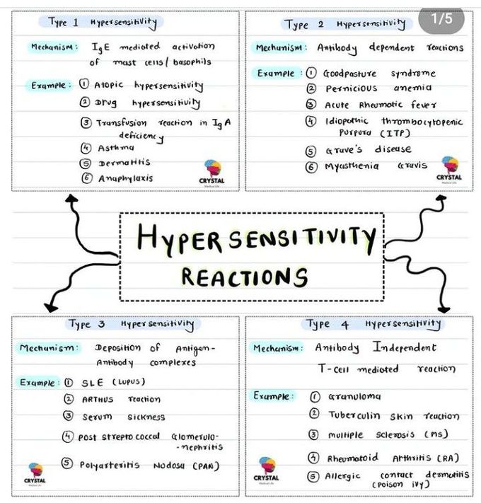 Types of Hypersensitivity-Review