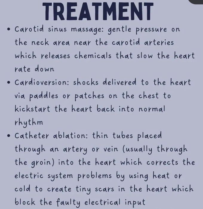 Supraventricular Tachycardia- Treatment