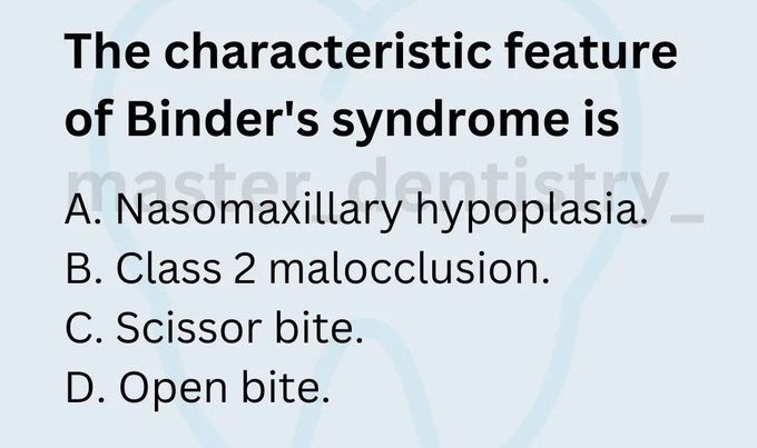Binder's Syndrome