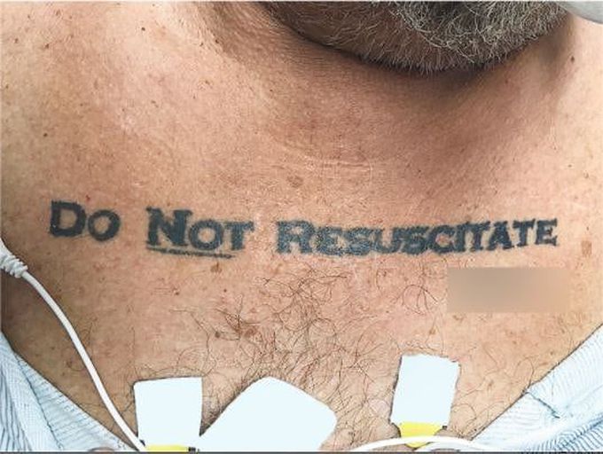 "Do not resuscitate"