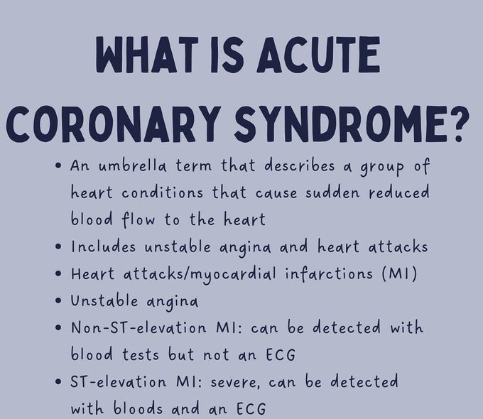 Acute Coronary Syndrome I