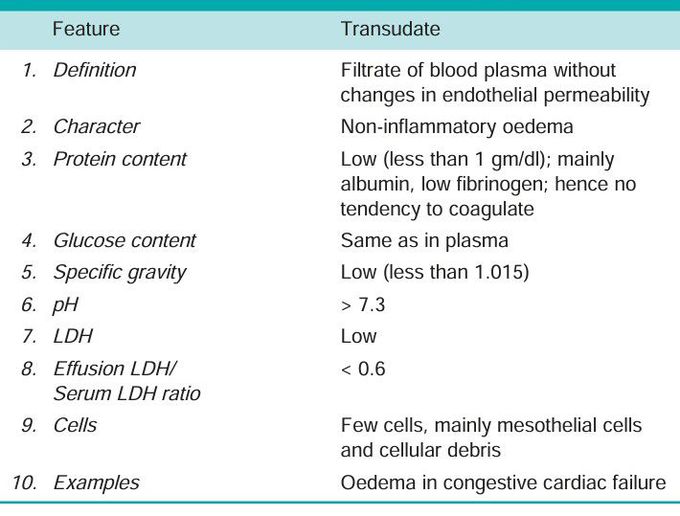 Transudate