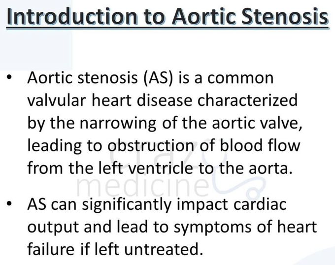 Aortic Stenosis I