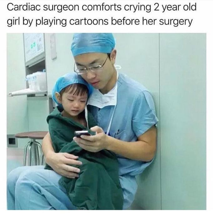 ♥ 😍 💕...  'I promise you,  the surgery won't hurt.'