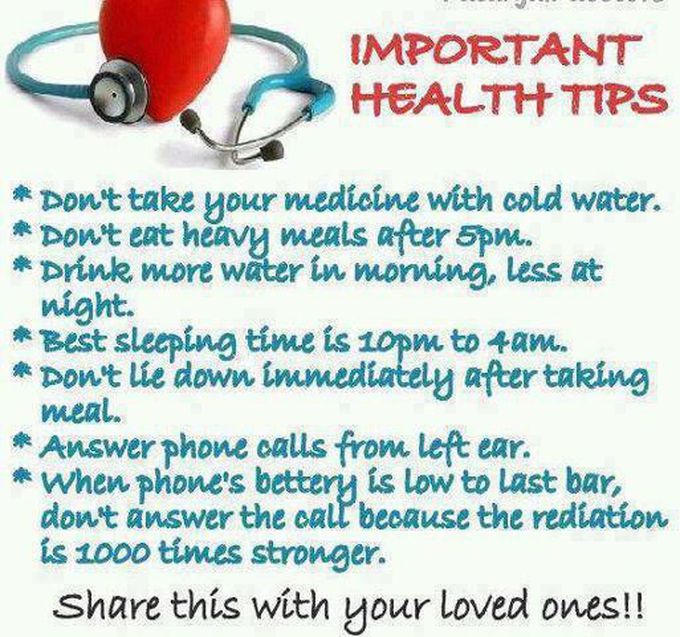 Health tips