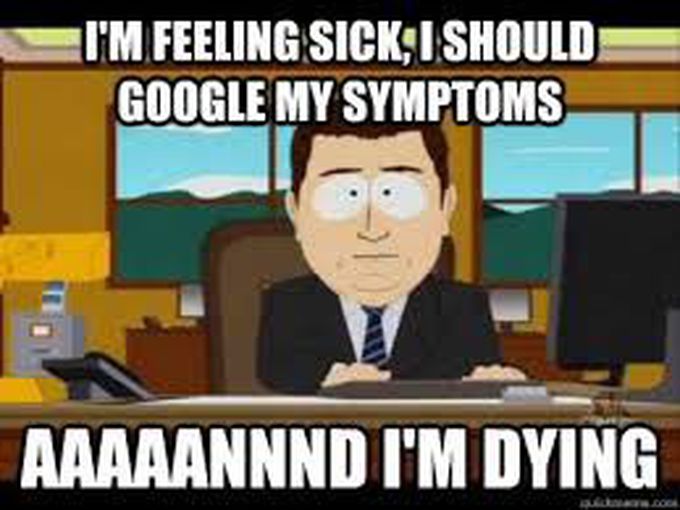 Lol... just go to the doctor!