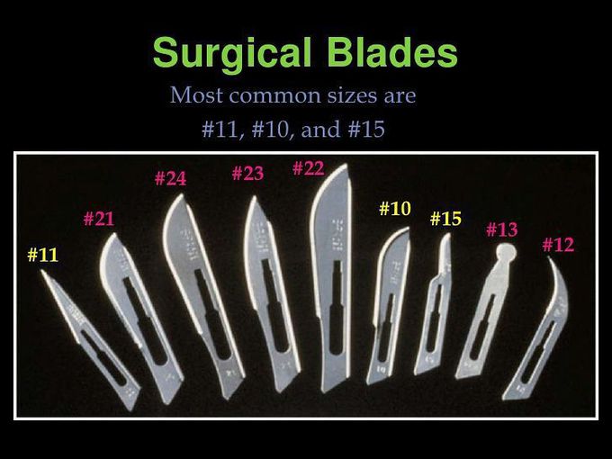 surgical bladees