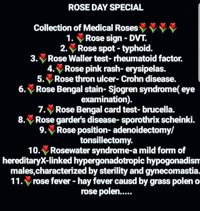 Medical roses