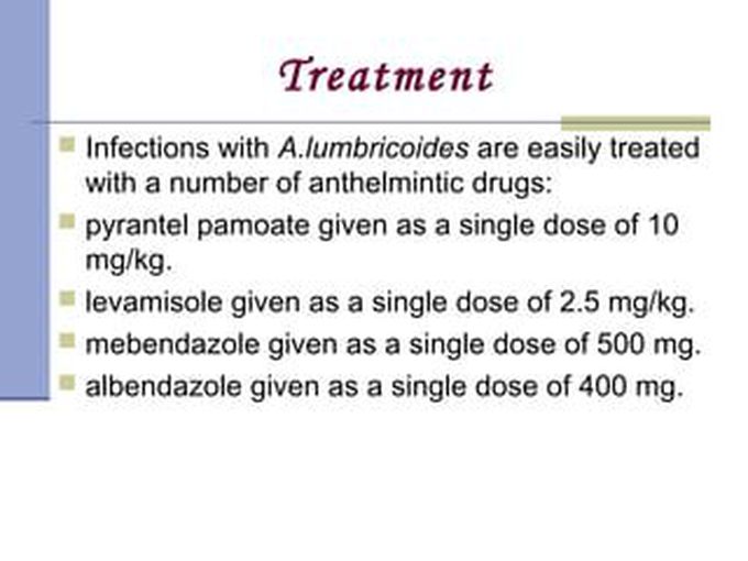 Treatment for Ascaris