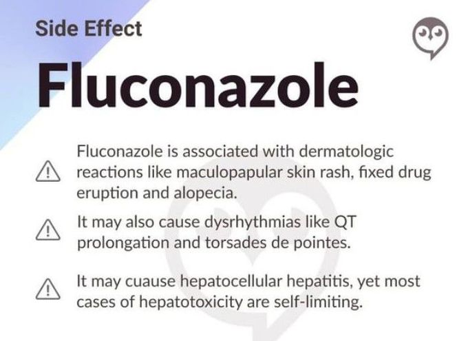 Side effects of fluconazole