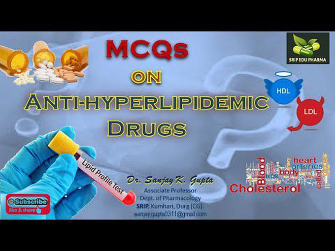 MCQS for Antihyperlipidemic drugs with explanation of answers.