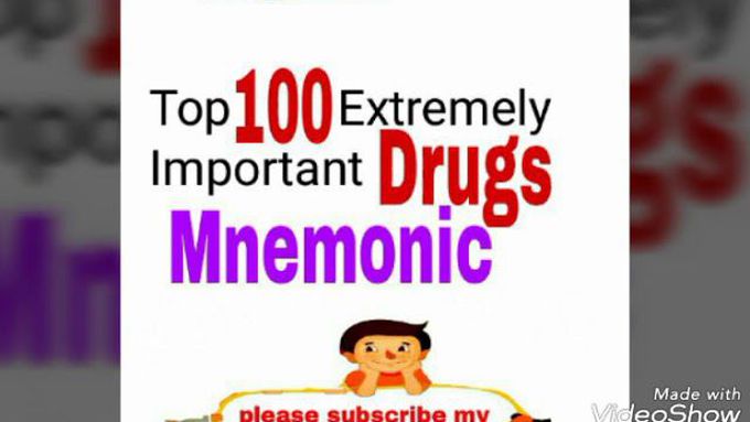 Top 100 extremely important drugs mnemonic | Most amazing  remembering tips