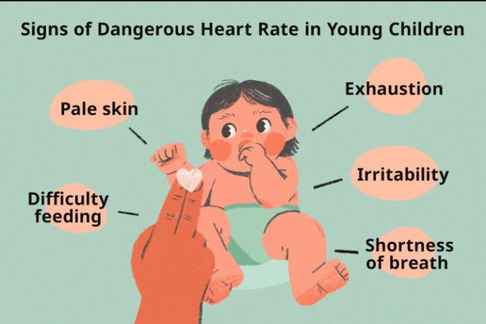 These are the signs of dangerous heart rate in infants