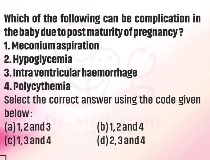 Post Maturity of Pregnancy