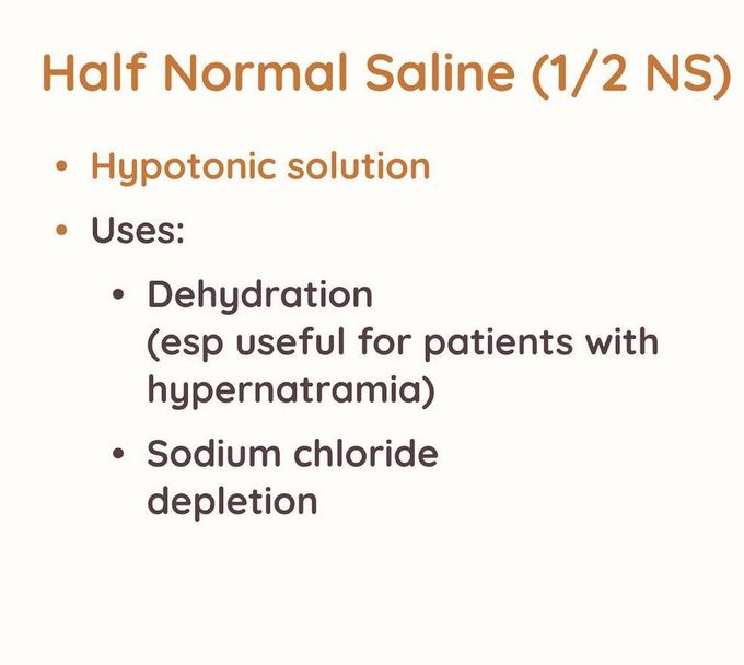 Half Normal Saline
