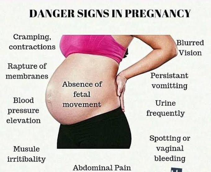 Danger signs during pregnancy
