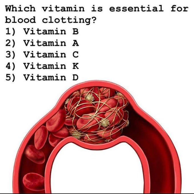 Which vitamin is essential for blood clotting?